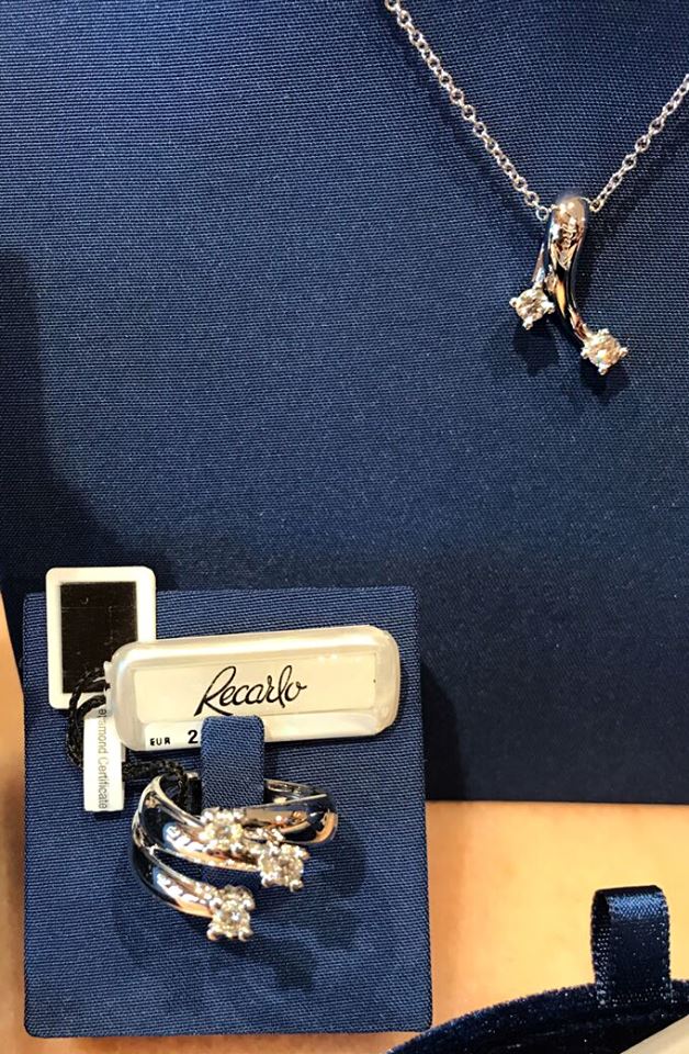 Parure anello e ciondolo doppio