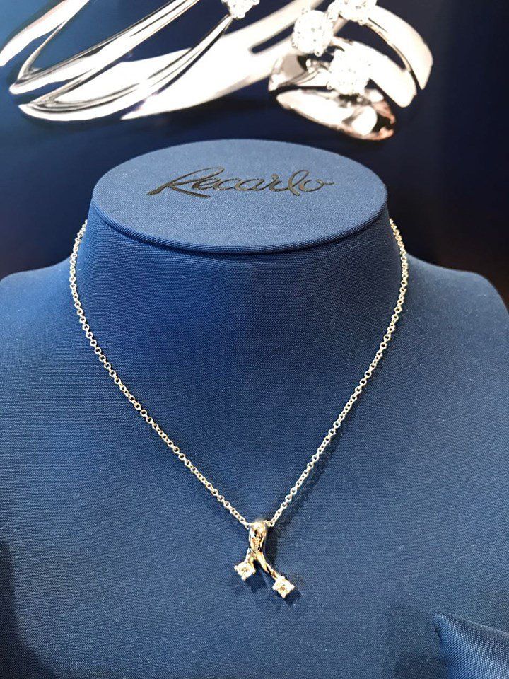 Ciondolo con diamante doppio