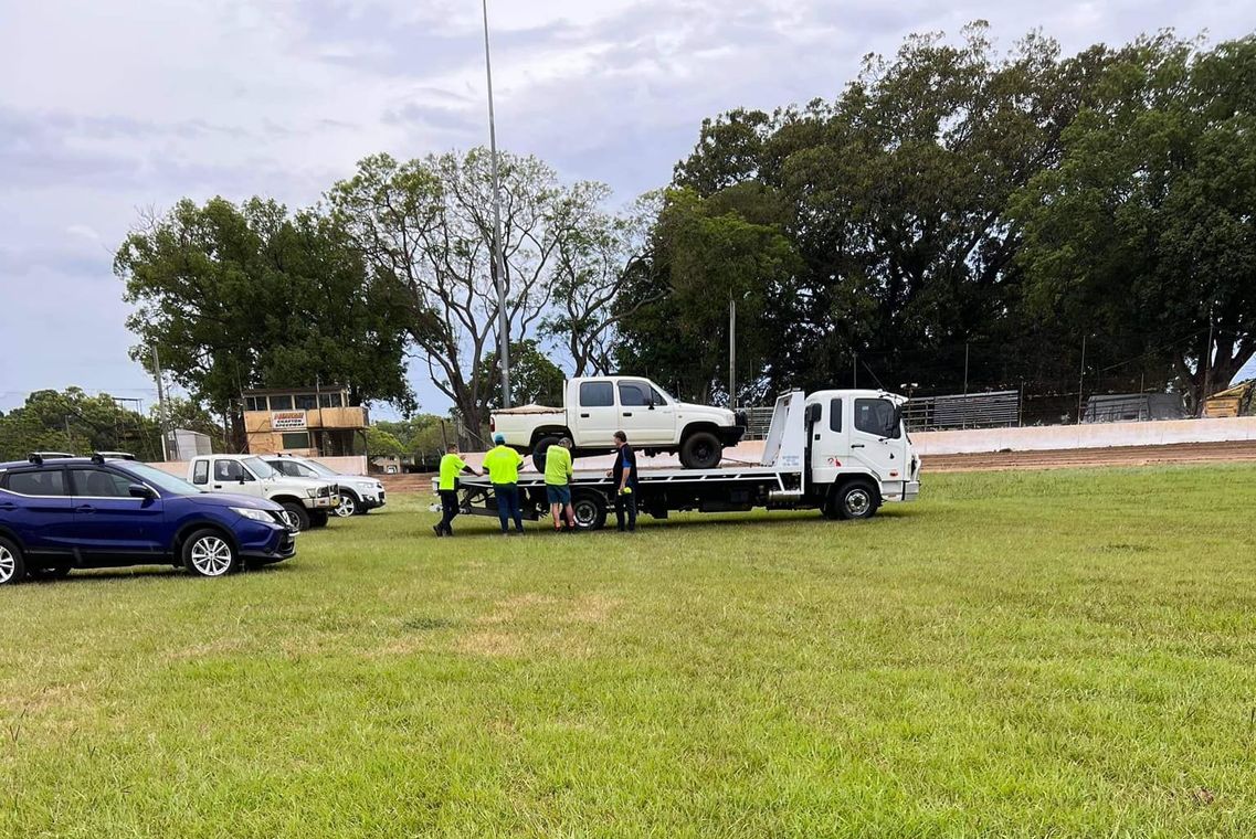Truck Parked on Dirt Area — 24/7 Towing Services in Woolgoolga, NSW