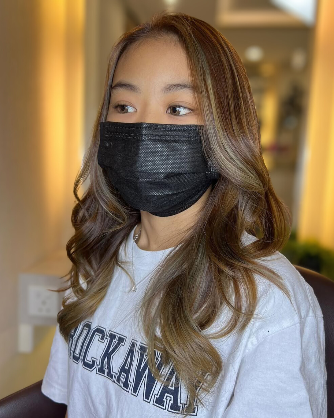 An image of Money Piece Blonde Highlights