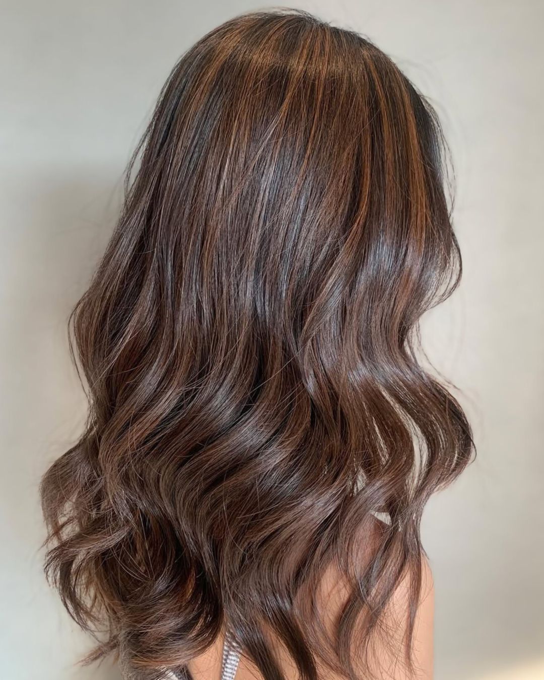 An image of a Dark Chocolate Brown hair color