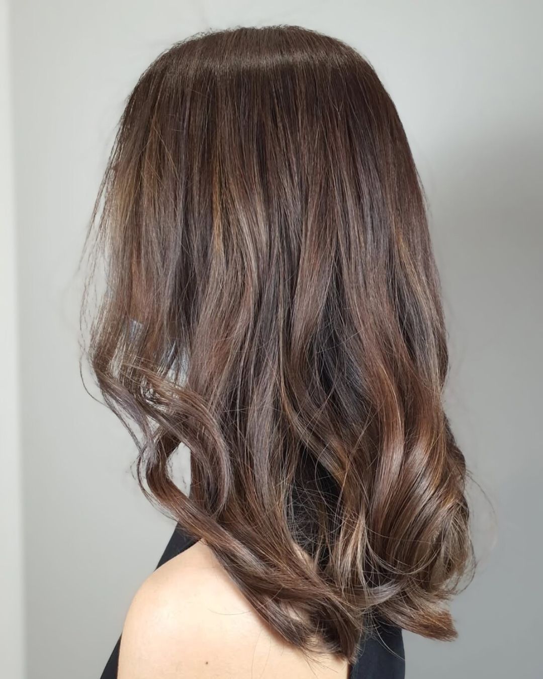 An image of Espresso Brown hair color by Fion