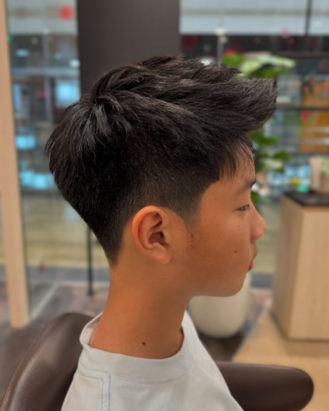 An image of our customer with a textured crop
