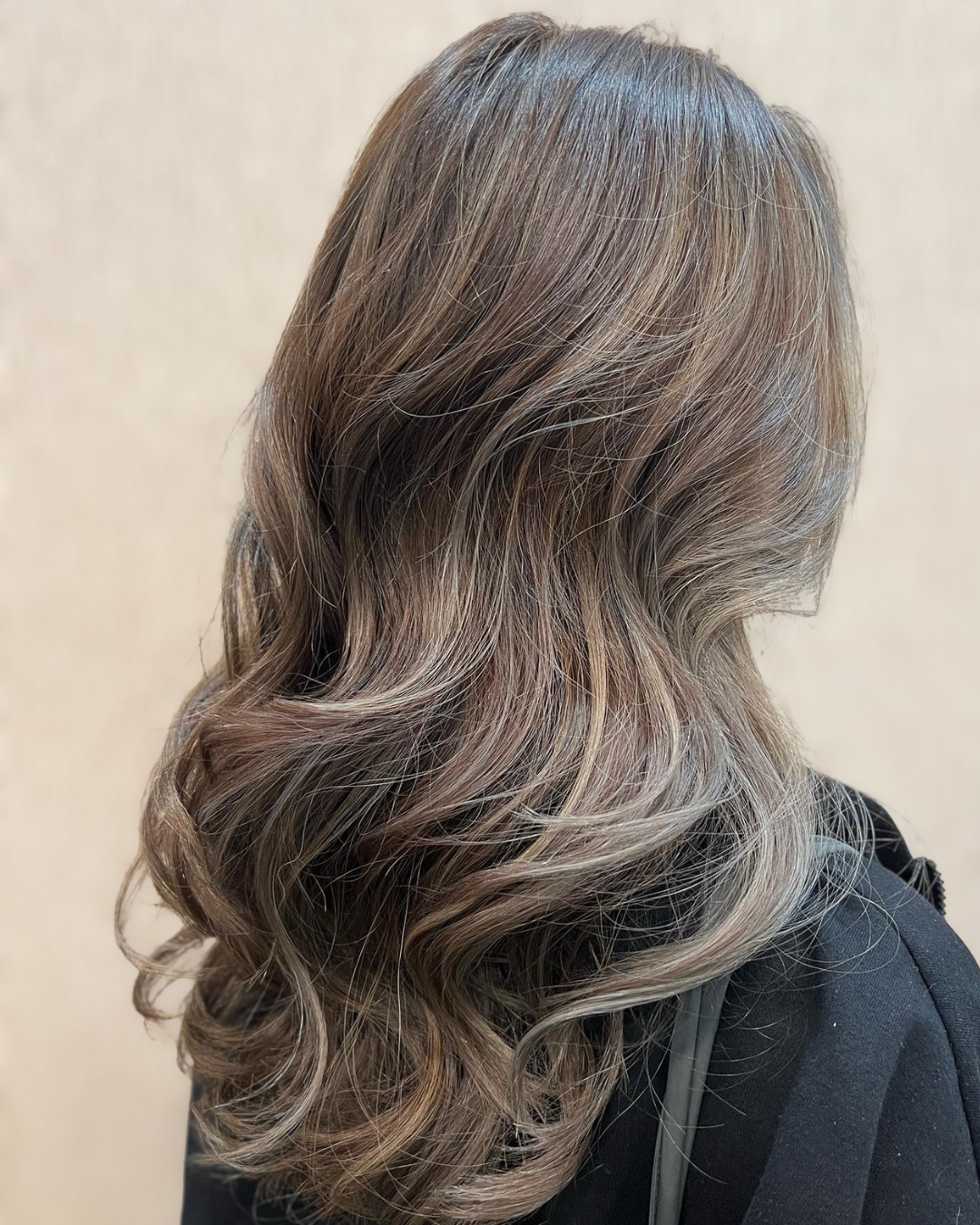 An image of an Ash Brown Balayage by Thomas