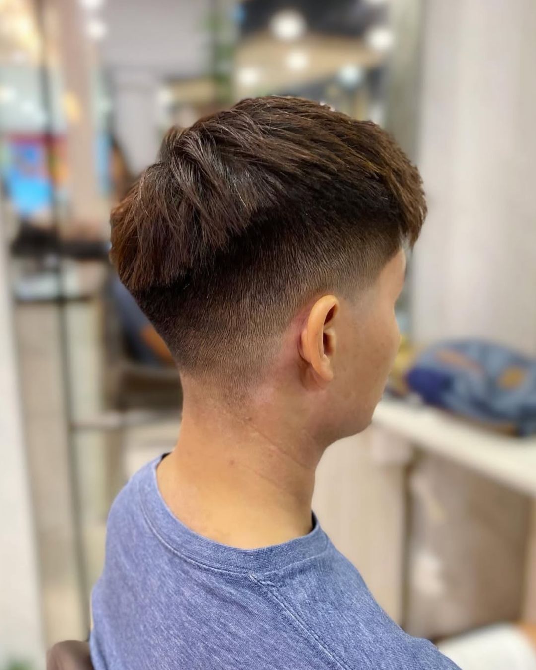 An image of our customer with an ivy league haircut