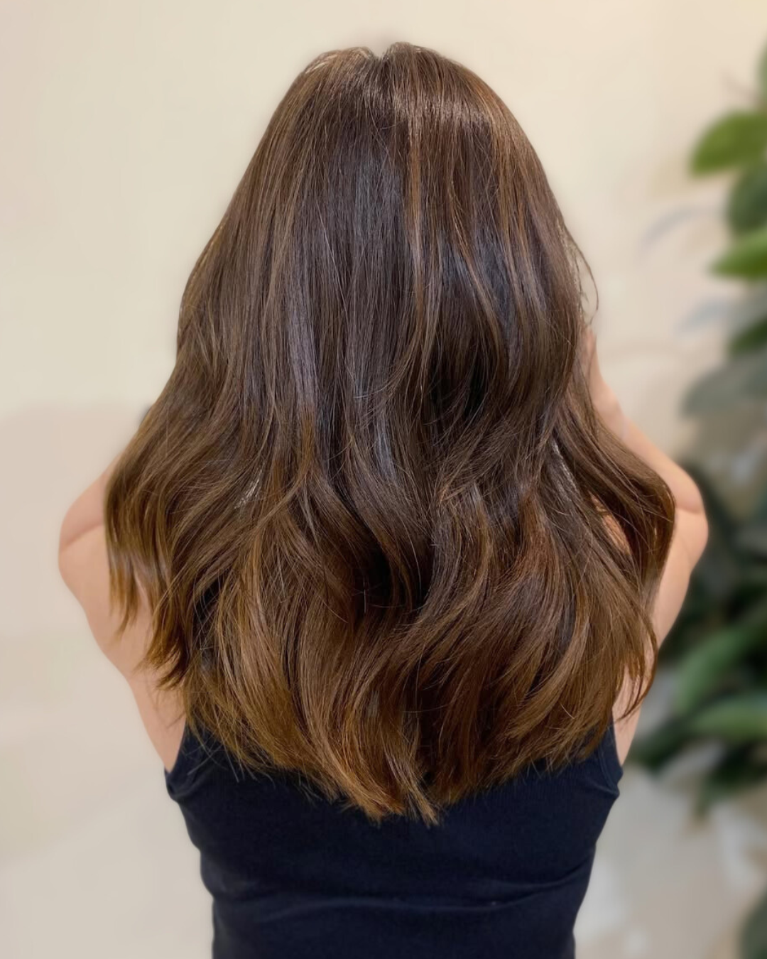 An image featuring a Caramel-Tinted Brown hair color