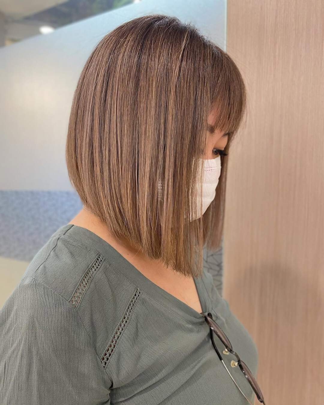 A photo of a Asymmetrical Bob haircut style