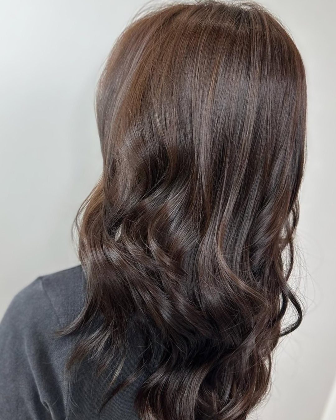 A photo of a Dark Brown hair color