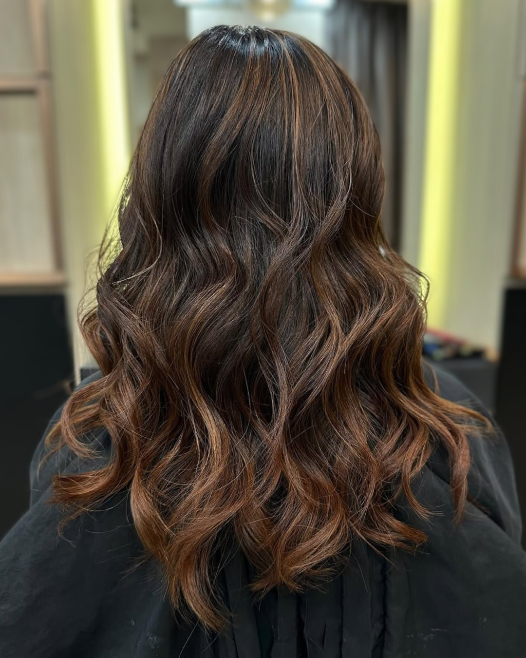 A photo of Medium Brown hair color