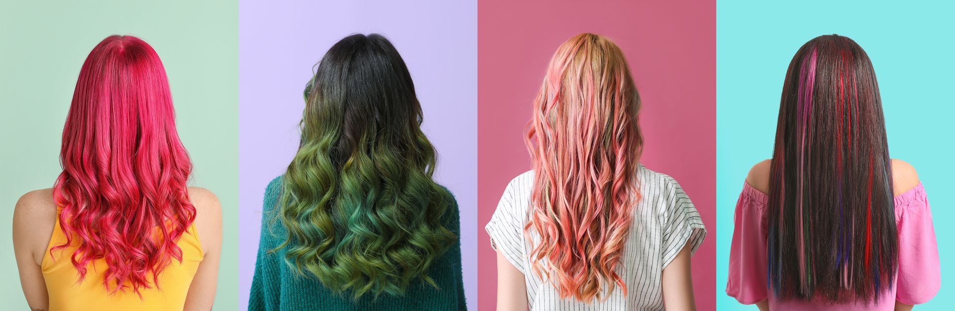 Different hair dye colors