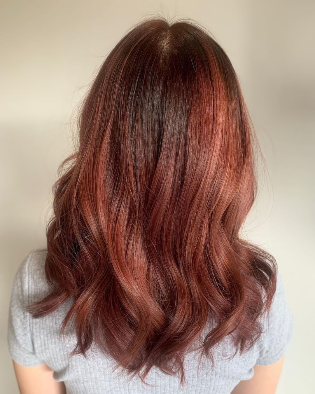 A photo of Balayage Hair Auburn