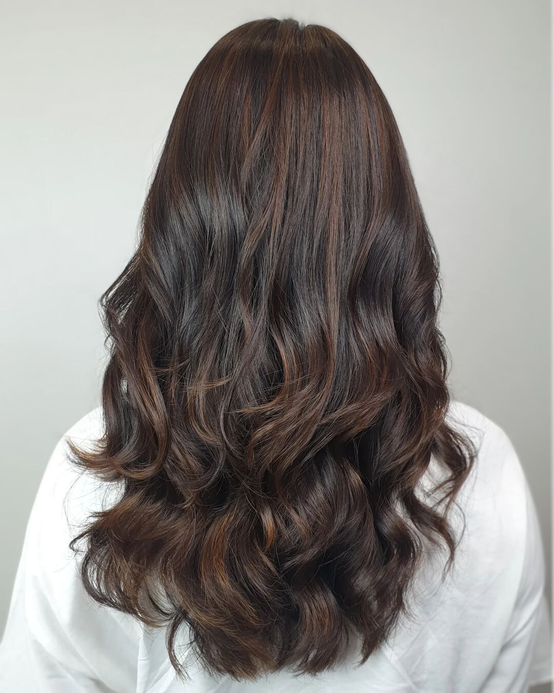 A photo of Balayage Hair Chestnut Brown