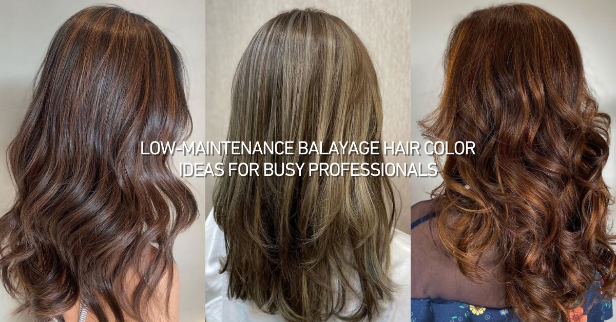 An image of brown balayage hair colors