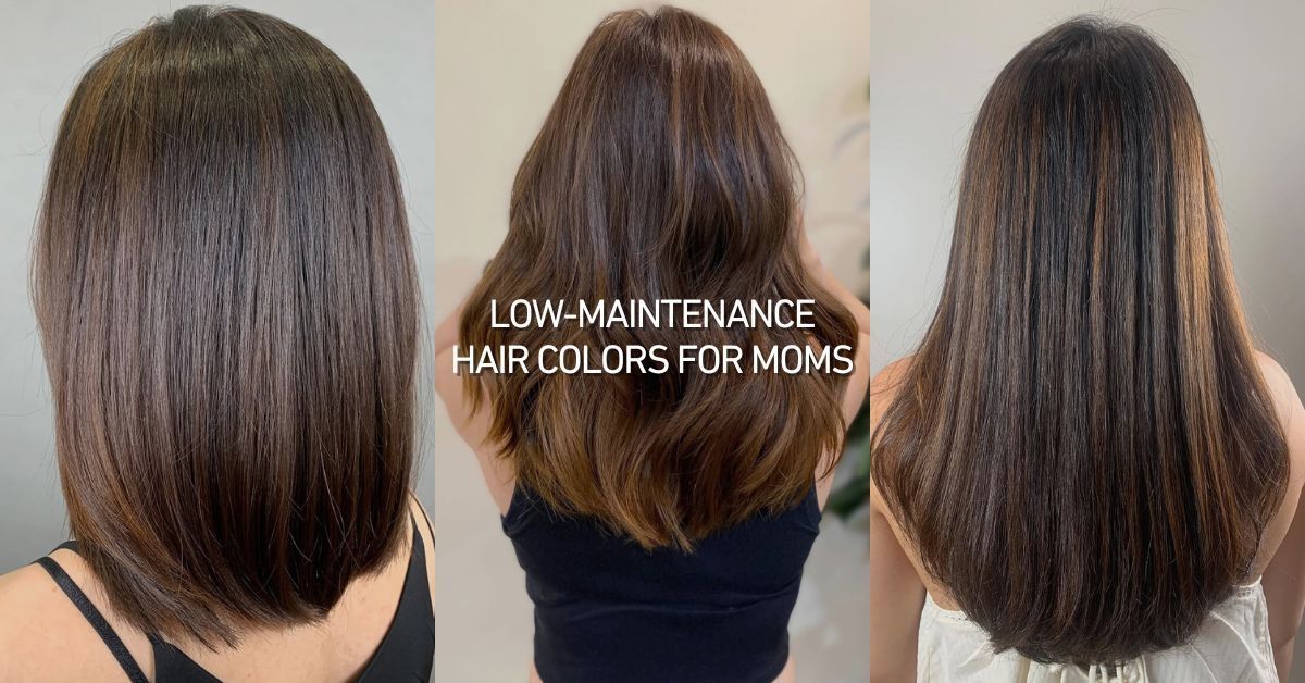 An image of low maintenance hair colors for busy moms