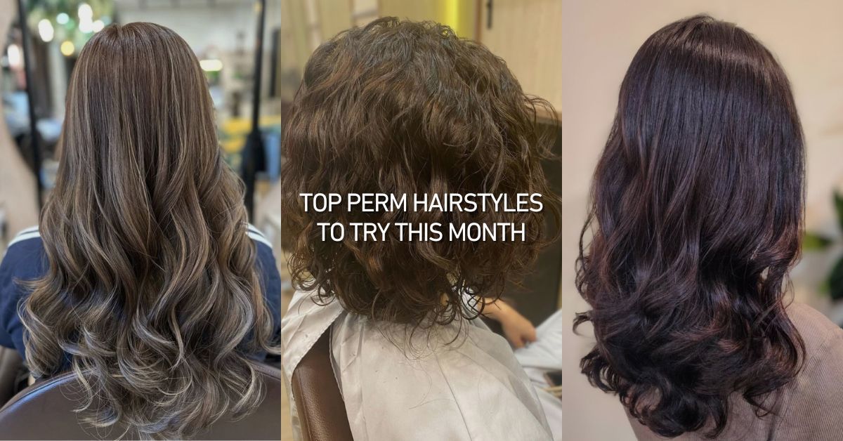 An image of perm hairstyles at our hair salon in Singapore.