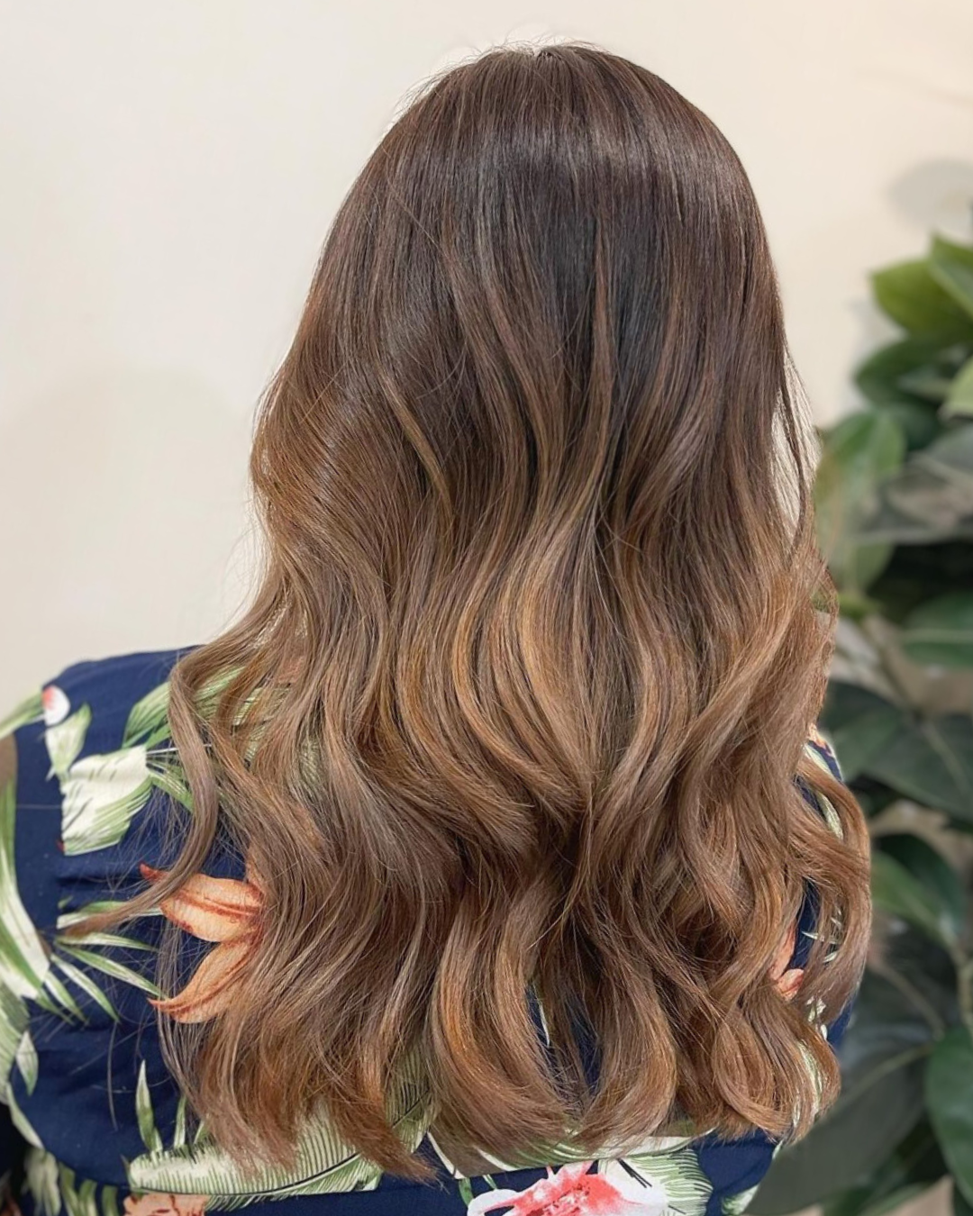 This is a photo of a full balayage hair