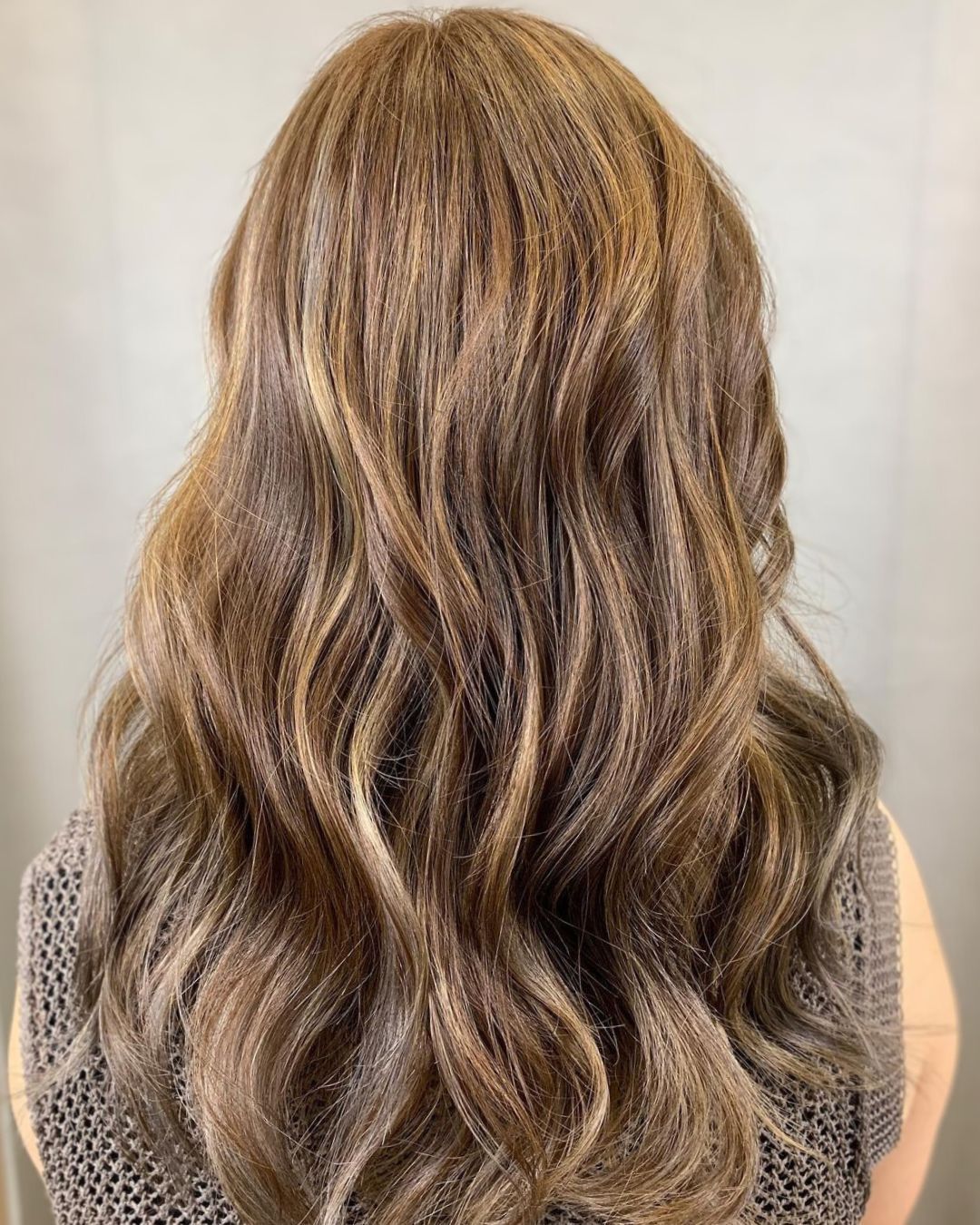 Honey blonde balayage hair