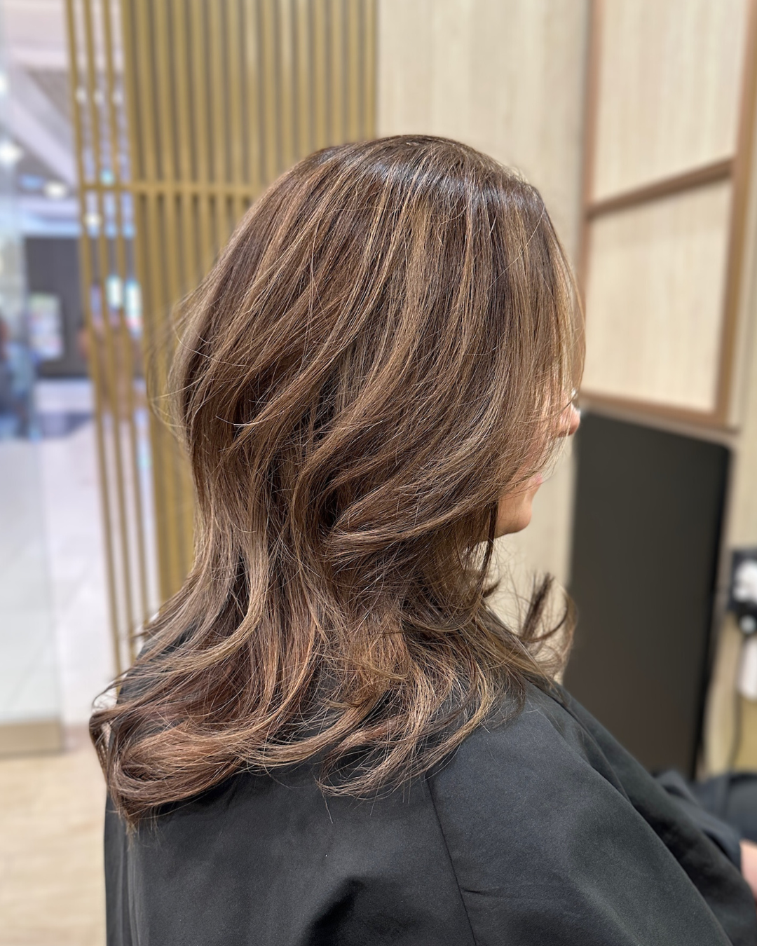 A photo of Lowlights, a hair Coloring Technique