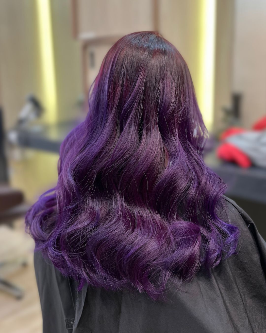 Purple balayage hair