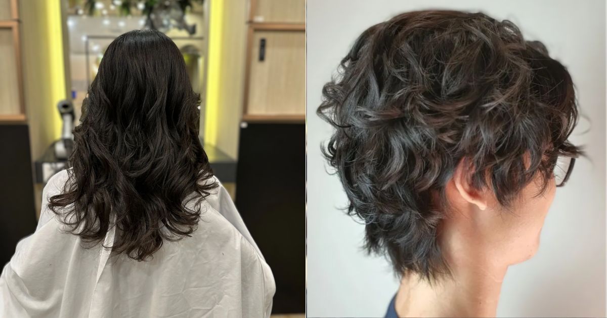 A photo of s curls perm for both men and women