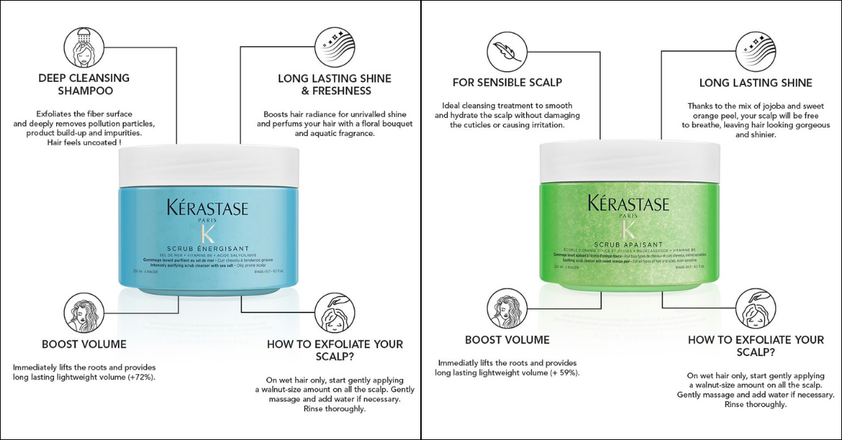 An image of the fusio scrub hair treatments