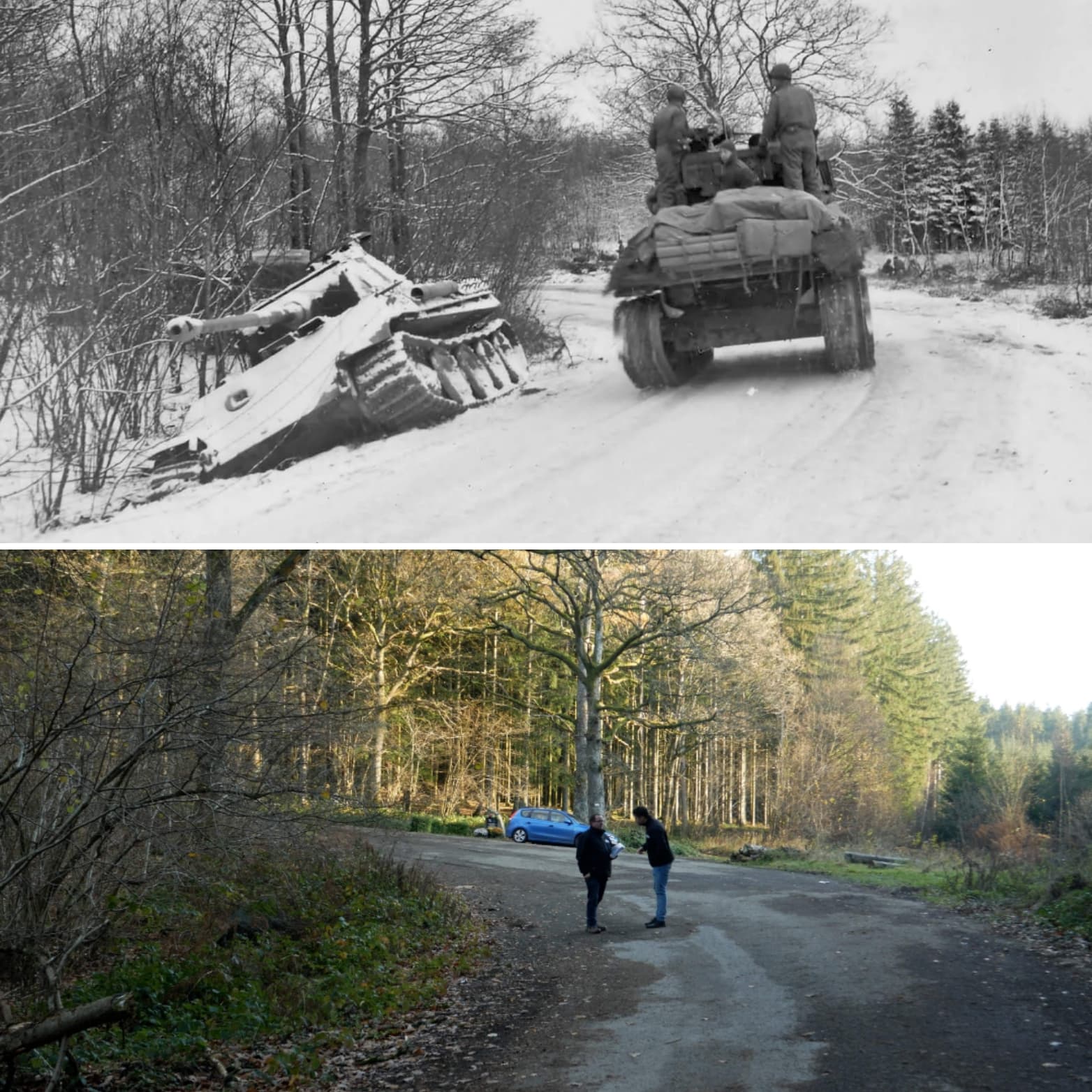 Battle Of The Bulge Then Now Blocking The 2nd SS Das Reich   Then Now10 1920w 