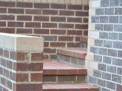 custom brick steps