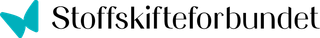 a logo for stoffskifteforbundet with a blue butterfly on it