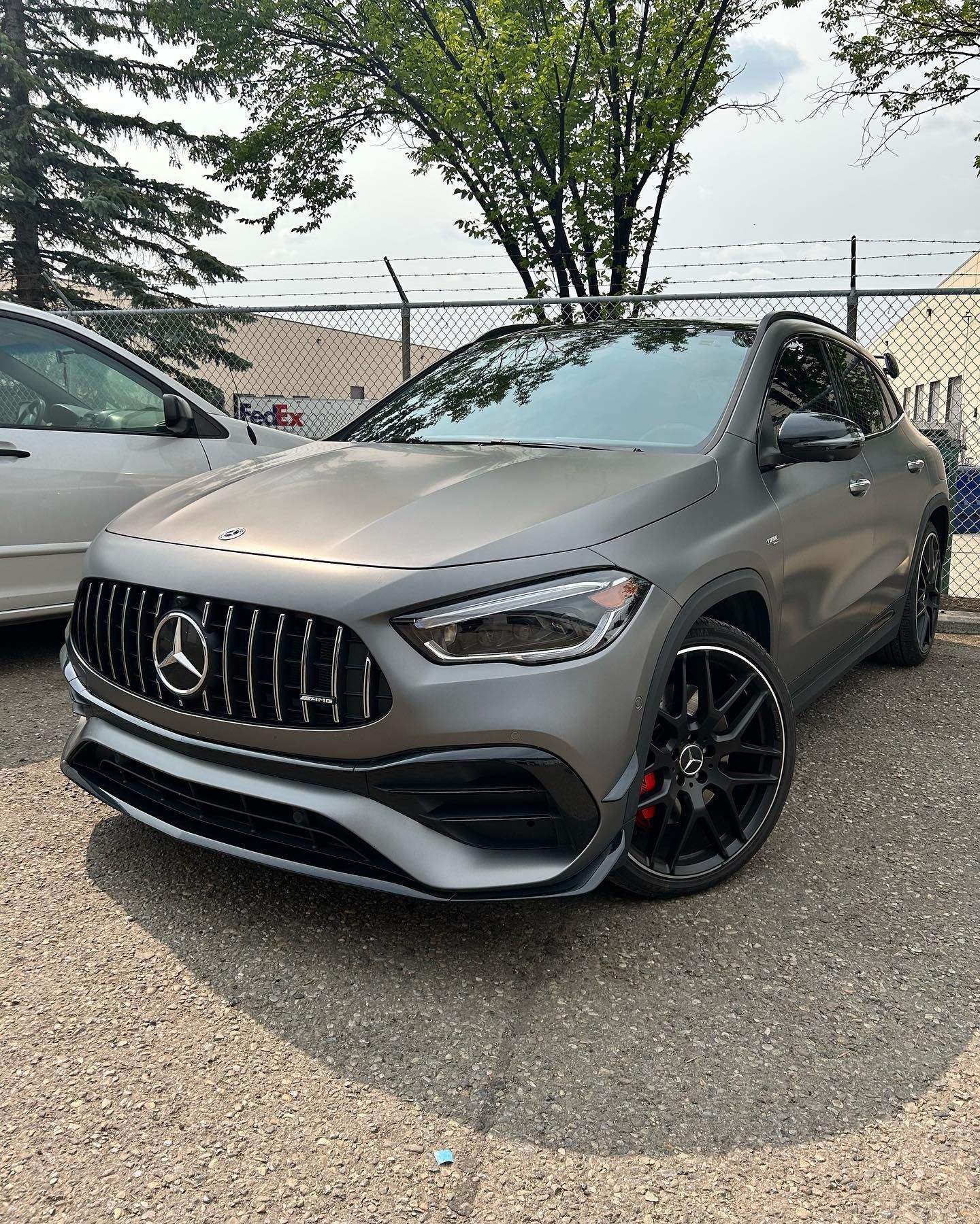 Gray Mercedes-AMG GLA Parked Outside | Economy Auto Repair
