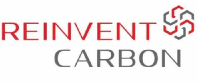 A logo for reinvent carbon is shown on a white background.