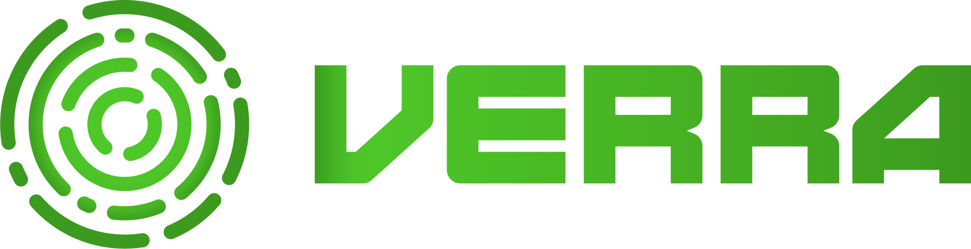 Green logo with a fingerprint design and the word 