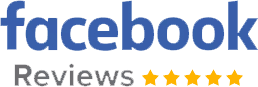 The Facebook logo in blue, followed by the text 