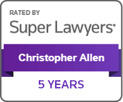 Super Lawyers badge representing Super Lawyer Christopher A. Allen.