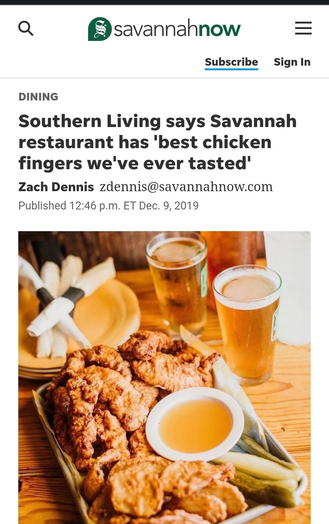 Savannahnow article