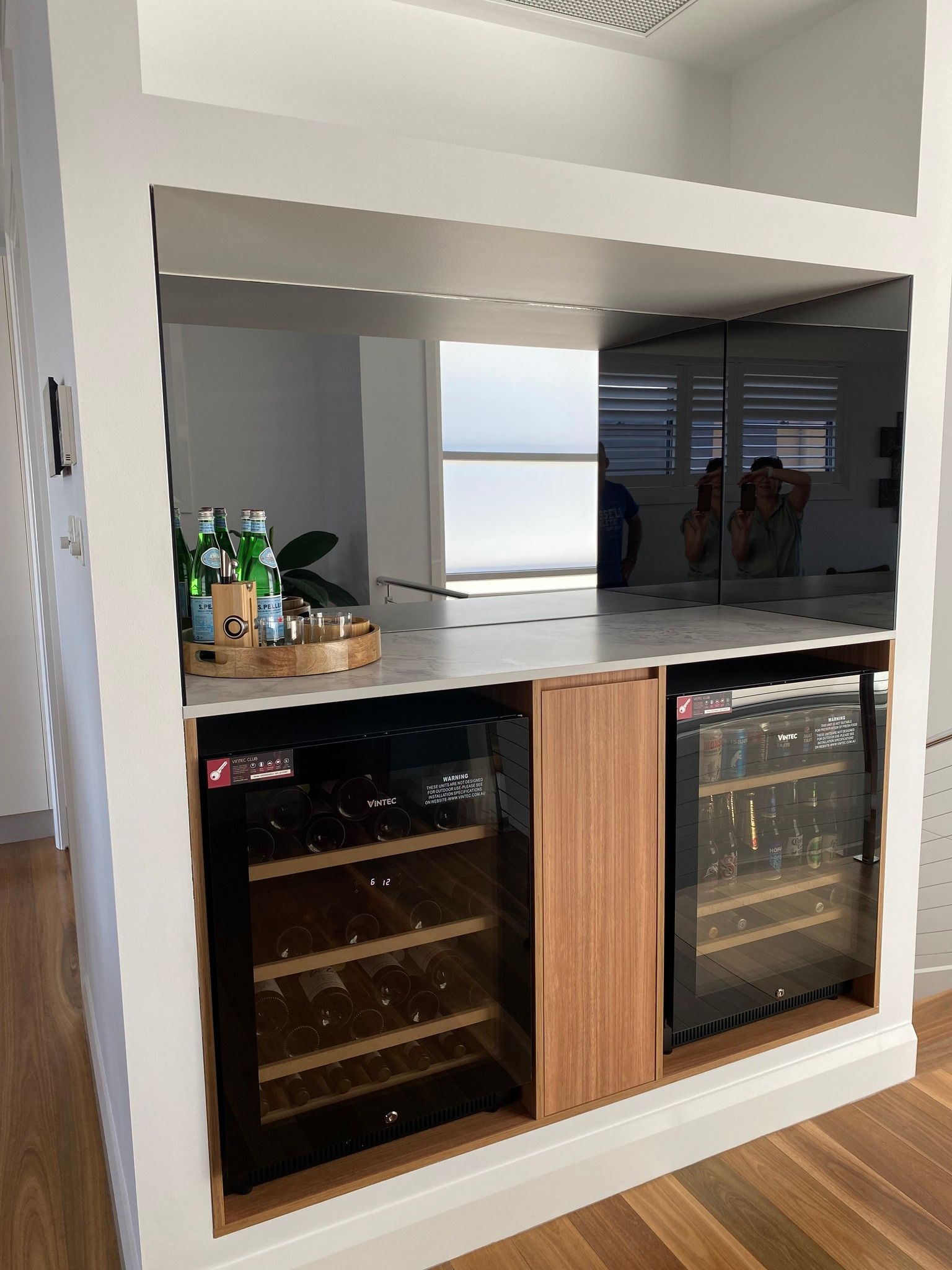 Built-In Bar with Wine Fridges — Lukas Joinery in Maitland, NSW