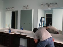 Working on Mirrors - Glass Installation in Fort Wayne, IN
