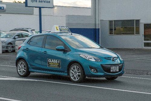Driving school training car in South Auckland
