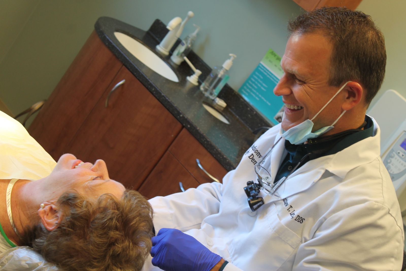 Dentist Talking To Patient — Hudsonville, MI — Hudsonville Family Dentistry