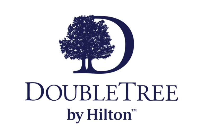 DoubleTree by Hilton logo: tree inside a blue