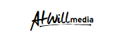 Black and white “Atwill.media” logo