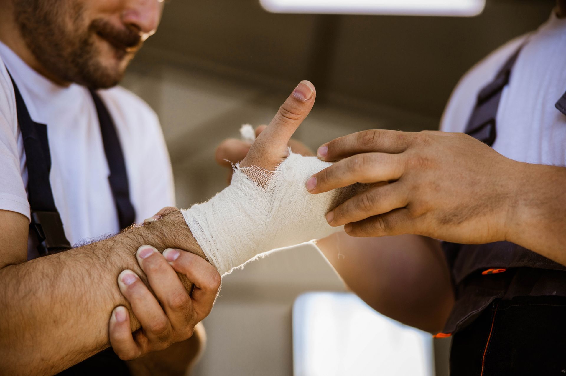 Close Up of Physical Injury at Work — Eau Claire, WI — Poquette, Donnellan & Schlewitz Law, LLC