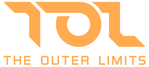 A logo for the outer limits competitive gaming lounge