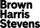 Brown Harris Stevens logo in bold black text on a white background