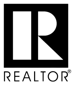 Black and white REALTOR® logo featuring a stylized 