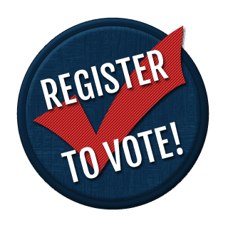 #VoteSeminole image of Register to Vote graphic on the home page of VoteSeminole.org, the official website of the Seminole County Supervisor of Elections Office.  For information, call 407.585.8683