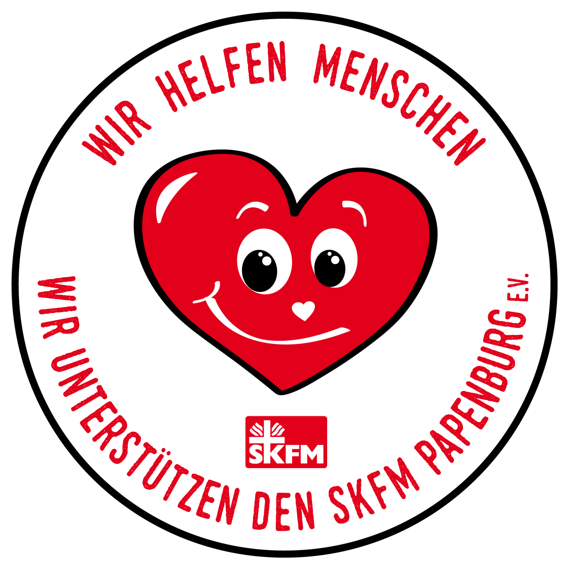 SKFM - Wir helfen Menschen pylone, werbepylonen