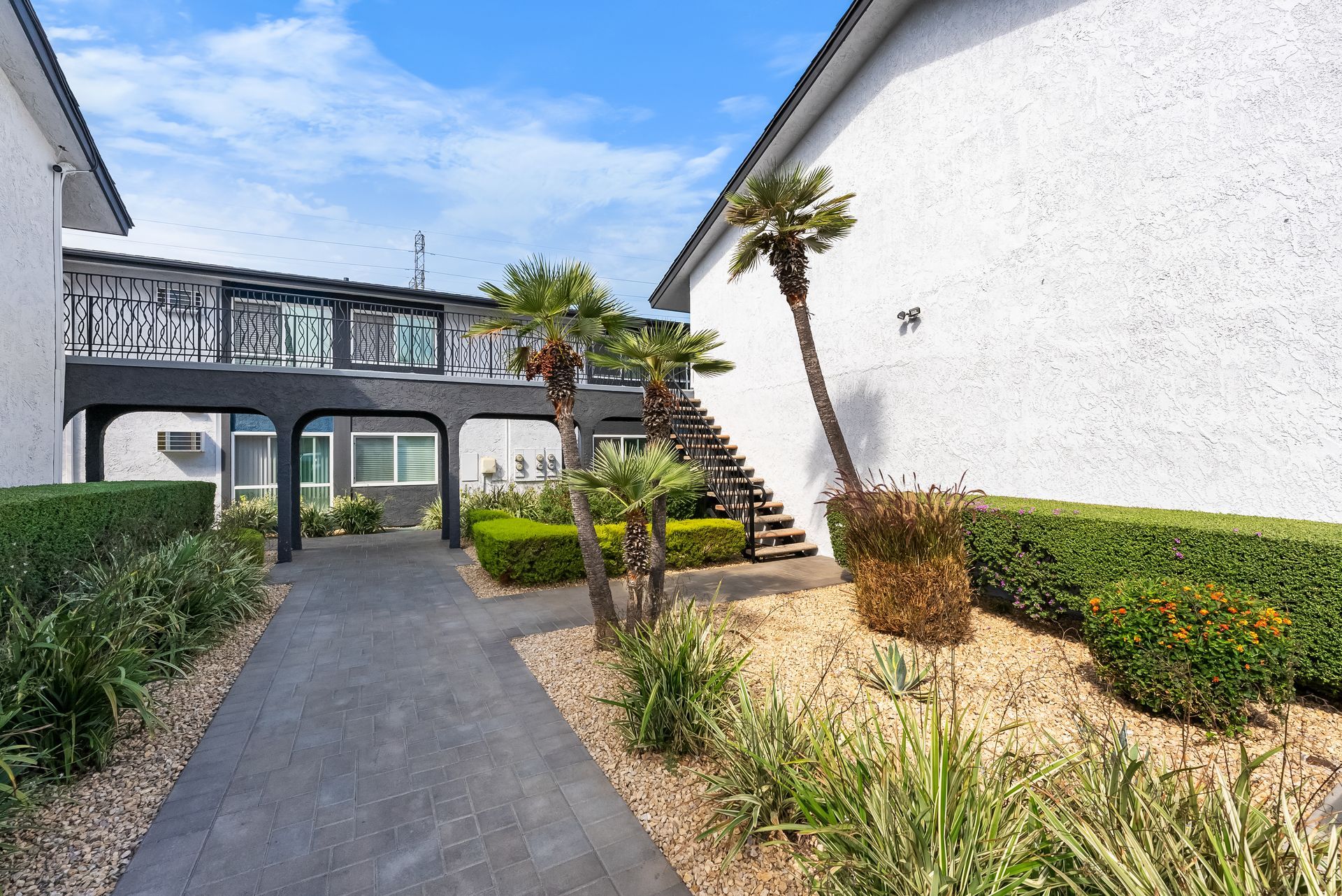 building exterior and plants