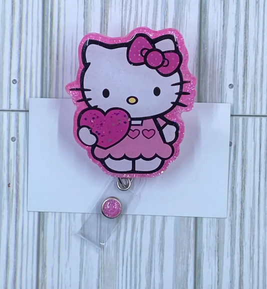 Valentine's Hello Kitty Badge Reel