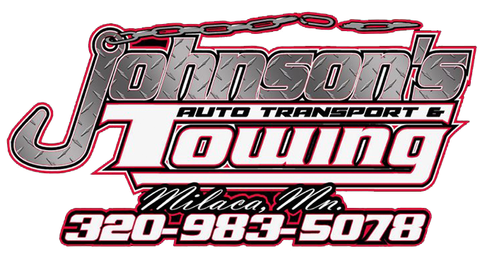 A logo for Johnson 's Auto Transport and Towing