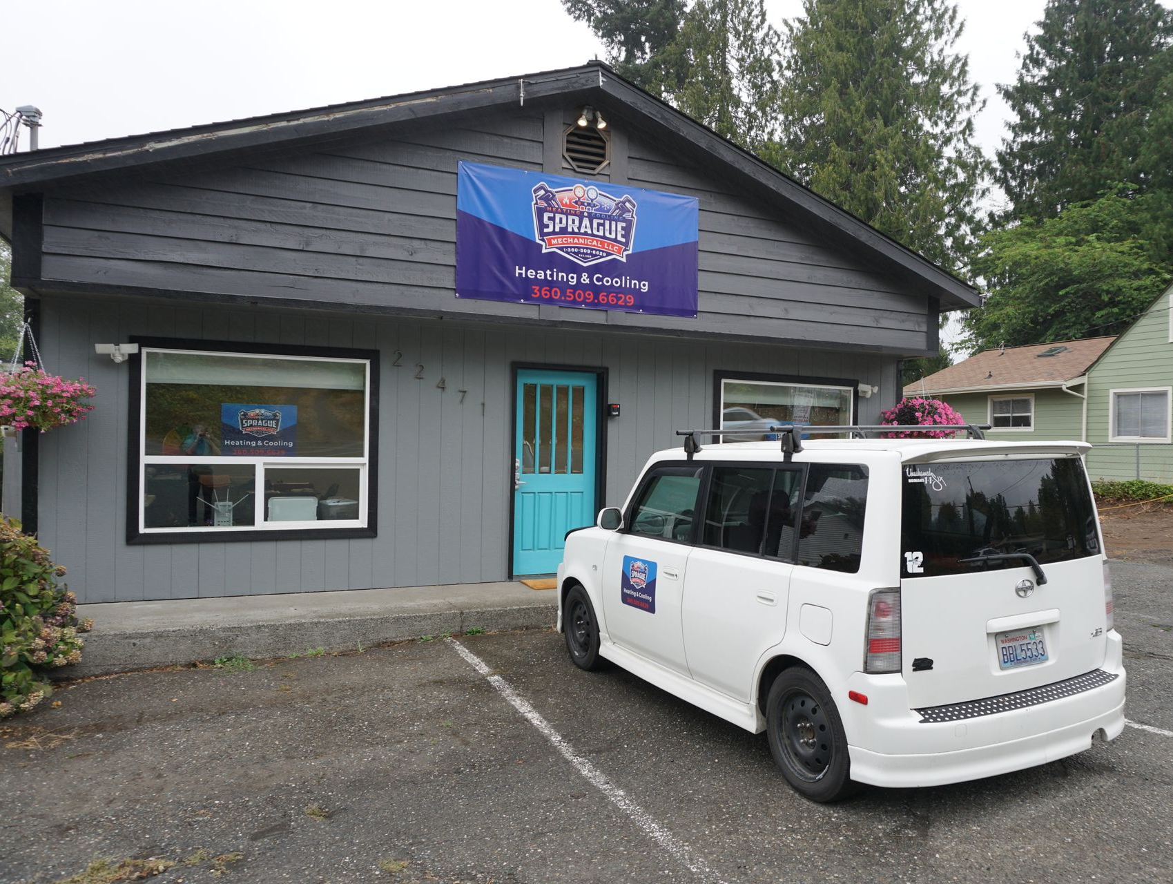 Service vehicle for Sprague Mechanical in Belfair, WA